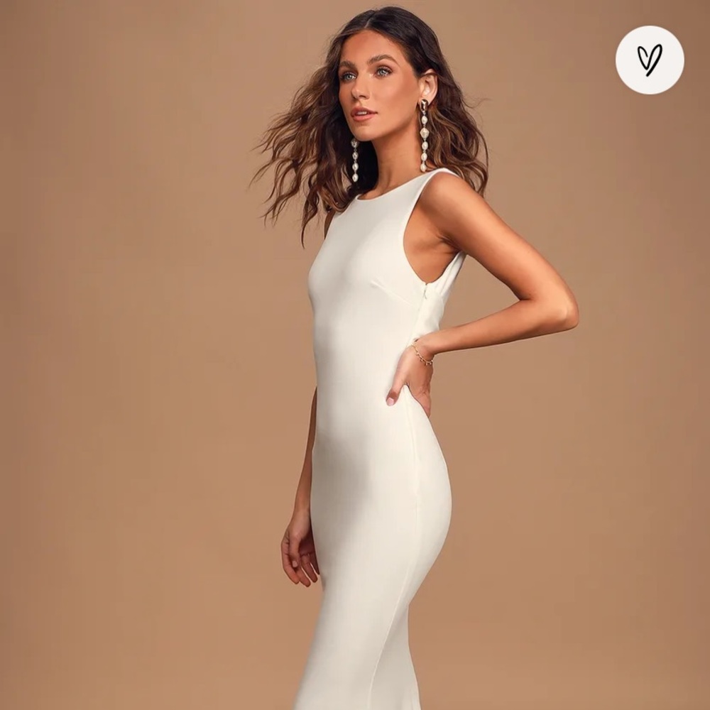 Lulus white long dress